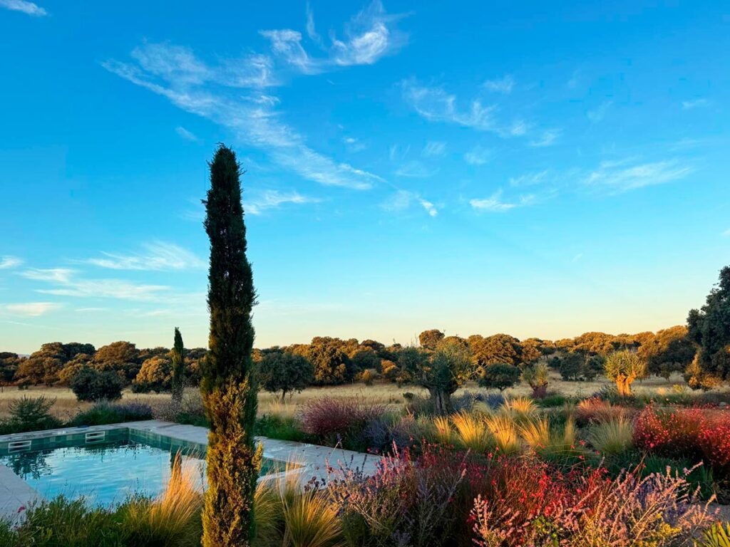 jardin en casa de campo oropesa