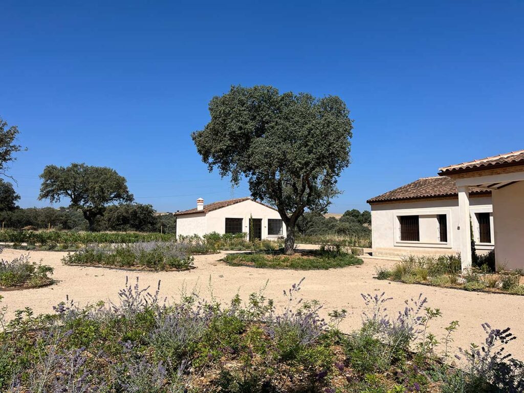 jardin en finca casa de campo en oropesa