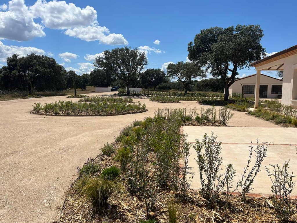 jardin en finca casa de campo en oropesa