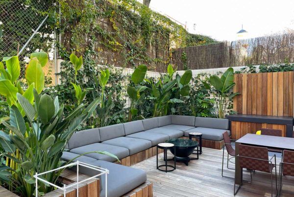 jardin urbano chalet en madrid