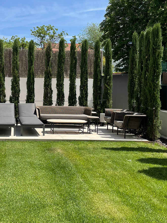 jardin urbano chalet en madrid